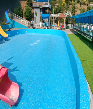 河北承德兒童水上樂(lè)園膠膜鋪裝完成