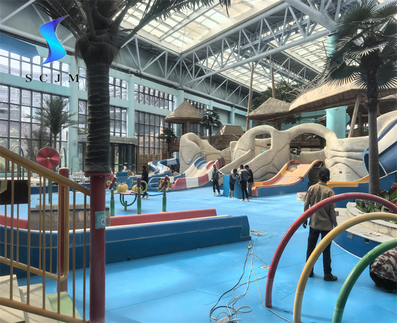 甘肅蘭州室內水上樂園膠膜鋪裝